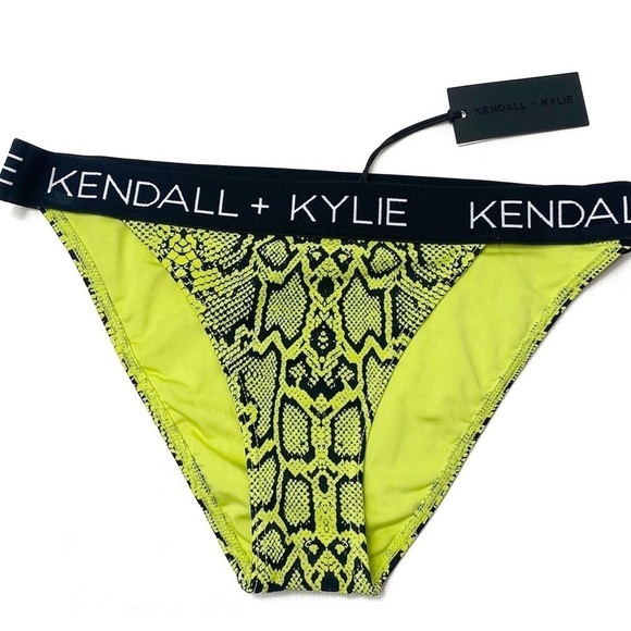 Kendall & Kylie snake print bikini bottom large NWT - Picture 1 of 4